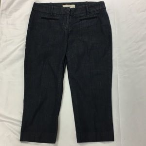 Loft wide leg crop denim pants 👖